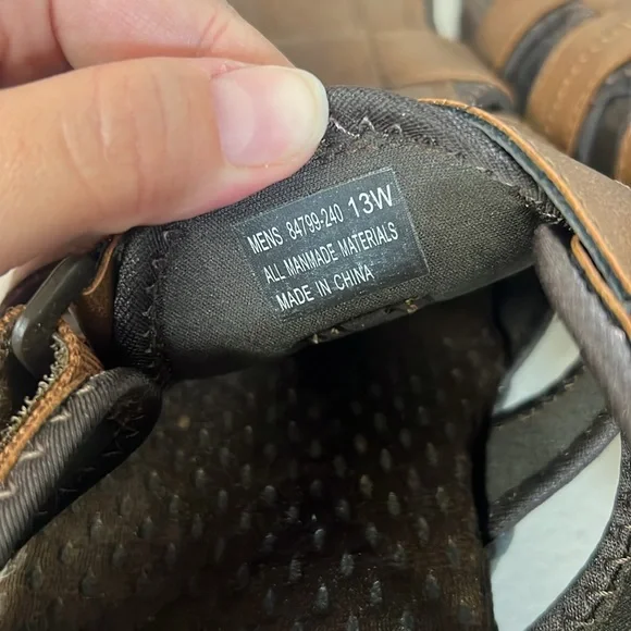 W/ box nunn bush riobravo sandal sz12w tan #84799 leather mens - Picture 8 of 8